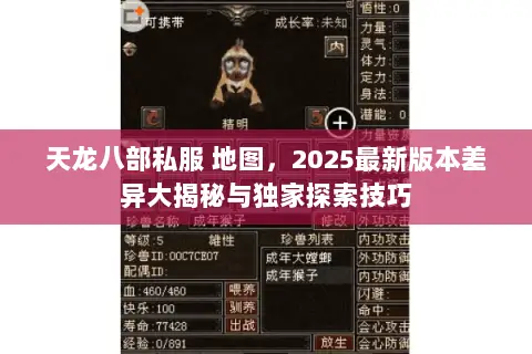 天龙八部私服 地图,2025最新版本差异大揭秘与独家探索技巧 天龙八部私服 地图,2025最新版本差异大揭秘与独家探索技巧