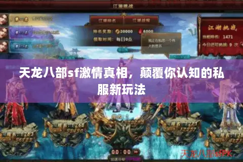 天龙八部sf激情真相，颠覆你认知的私服新玩法