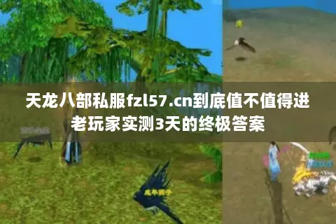 天龙八部私服fzl57.cn到底值不值得进老玩家实测3天的终极答案 天龙八部私服fzl57.cn到底值不值得进老玩家实测3天的终极答案