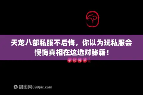 天龙八部私服不后悔，你以为玩私服会懊悔真相在这选对秘籍！