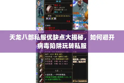 天龙八部私服优缺点大揭秘，如何避开病毒陷阱玩转私服