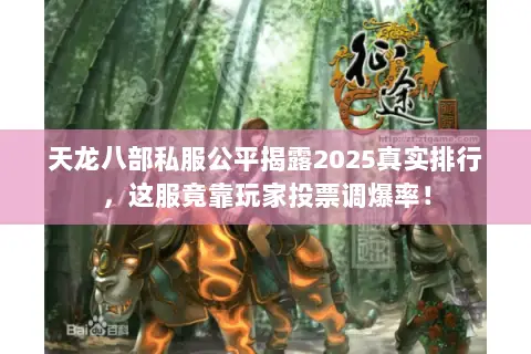 天龙八部私服公平揭露2025真实排行,这服竟靠玩家投票调爆率! 天龙八部私服公平揭露2025真实排行,这服竟靠玩家投票调爆率!