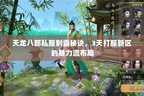 天龙八部私服制霸秘诀，3天打服新区的暴力流布局
