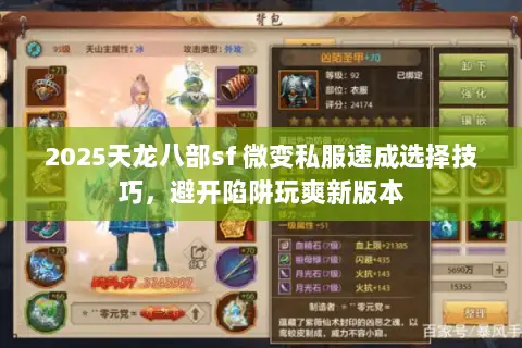 2025天龙八部sf 微变私服速成选择技巧，避开陷阱玩爽新版本