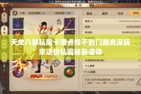 天龙八部私服卡赠点找不到门路资深玩家这份私藏秘籍速领 天龙八部私服卡赠点找不到门路资深玩家这份私藏秘籍速领