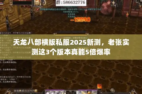天龙八部横版私服2025新测,老张实测这3个版本真能5倍爆率 天龙八部横版私服2025新测,老张实测这3个版本真能5倍爆率