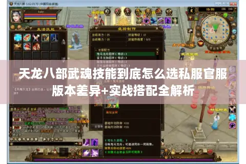 天龙八部武魂技能到底怎么选私服官服版本差异+实战搭配全解析 天龙八部武魂技能到底怎么选私服官服版本差异+实战搭配全解析