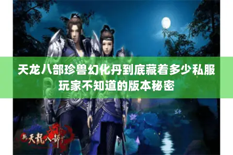 天龙八部珍兽幻化丹到底藏着多少私服玩家不知道的版本秘密