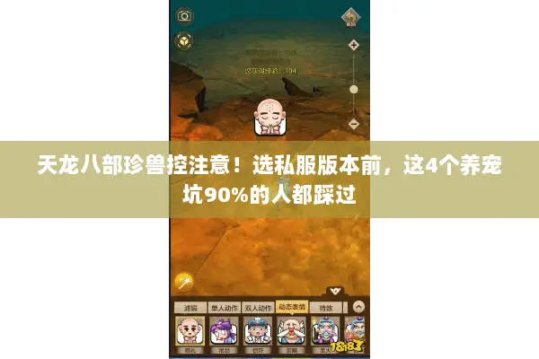 天龙八部珍兽控注意！选私服版本前，这4个养宠坑90%的人都踩过