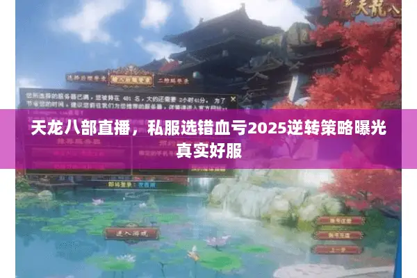 天龙八部直播，私服选错血亏2025逆转策略曝光真实好服