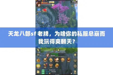 天龙八部sf 老牌，为啥你的私服总崩而我玩得爽翻天？