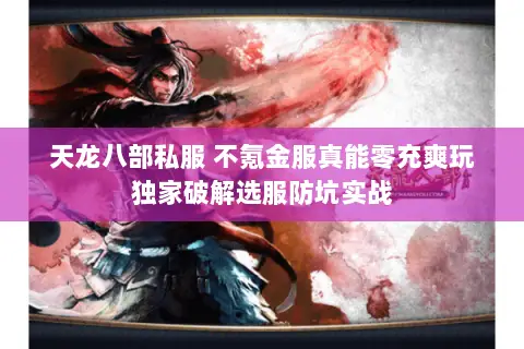 天龙八部私服 不氪金服真能零充爽玩独家破解选服防坑实战 天龙八部私服 不氪金服真能零充爽玩独家破解选服防坑实战