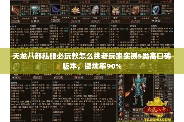 天龙八部私服必玩款怎么挑老玩家实测5类高口碑版本,避坑率90% 天龙八部私服必玩款怎么挑老玩家实测5类高口碑版本,避坑率90%