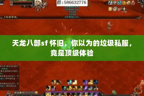 天龙八部sf 怀旧,你以为的垃圾私服,竟是顶级体验 天龙八部sf 怀旧,你以为的垃圾私服,竟是顶级体验
