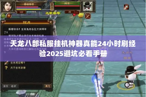 天龙八部私服挂机神器真能24小时刷经验2025避坑必看手册