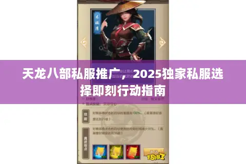 天龙八部私服推广，2025独家私服选择即刻行动指南