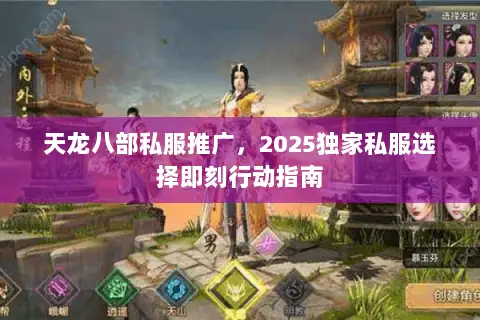 天龙八部私服推广，2025独家私服选择即刻行动指南