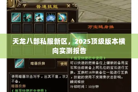 天龙八部私服新区,2025顶级版本横向实测报告 天龙八部私服新区,2025顶级版本横向实测报告