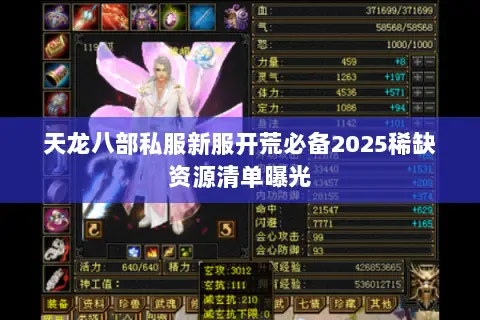 天龙八部私服新服开荒必备2025稀缺资源清单曝光 天龙八部私服新服开荒必备2025稀缺资源清单曝光