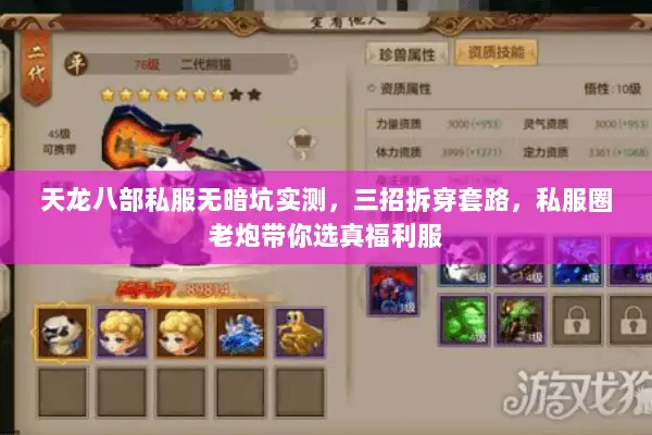 天龙八部私服无暗坑实测,三招拆穿套路,私服圈老炮带你选真福利服 天龙八部私服无暗坑实测,三招拆穿套路,私服圈老炮带你选真福利服
