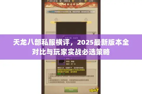天龙八部私服横评，2025最新版本全对比与玩家实战必选策略