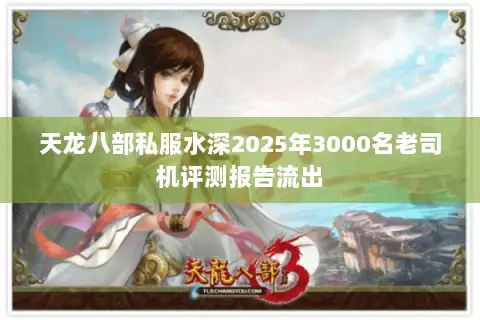 天龙八部私服水深2025年3000名老司机评测报告流出