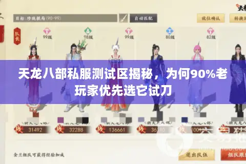 天龙八部私服测试区揭秘,为何90%老玩家优先选它试刀 天龙八部私服测试区揭秘,为何90%老玩家优先选它试刀