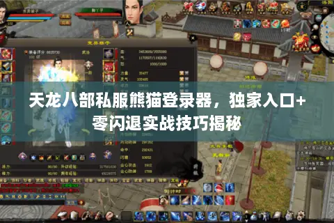 天龙八部私服熊猫登录器，独家入口+零闪退实战技巧揭秘