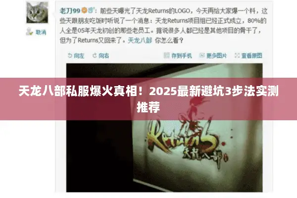 天龙八部私服爆火真相!2025最新避坑3步法实测推荐 天龙八部私服爆火真相!2025最新避坑3步法实测推荐