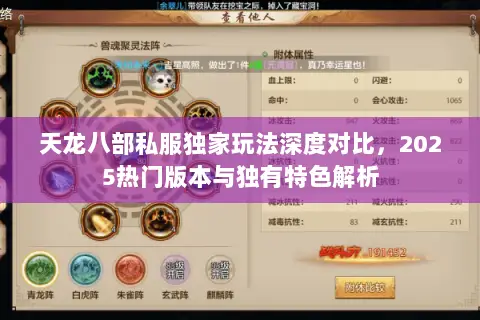 天龙八部私服独家玩法深度对比，2025热门版本与独有特色解析