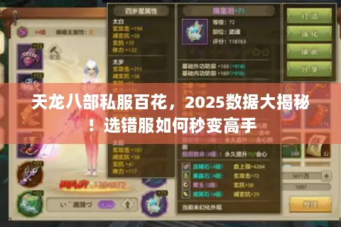 天龙八部私服百花,2025数据大揭秘!选错服如何秒变高手 天龙八部私服百花,2025数据大揭秘!选错服如何秒变高手