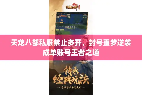 天龙八部私服禁止多开，封号噩梦逆袭成单账号王者之道