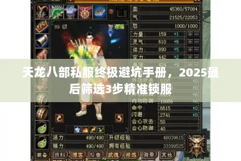 天龙八部私服终极避坑手册，2025最后筛选3步精准锁服