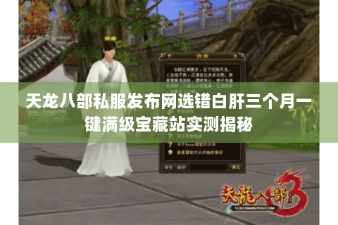 天龙八部私服发布网选错白肝三个月一键满级宝藏站实测揭秘