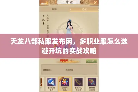 天龙八部私服发布网，多职业服怎么选避开坑的实战攻略