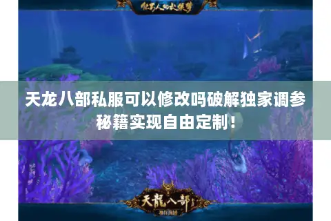 天龙八部私服可以修改吗破解独家调参秘籍实现自由定制! 天龙八部私服可以修改吗破解独家调参秘籍实现自由定制!