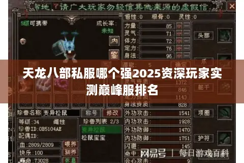 天龙八部私服哪个强2025资深玩家实测巅峰服排名 天龙八部私服哪个强2025资深玩家实测巅峰服排名