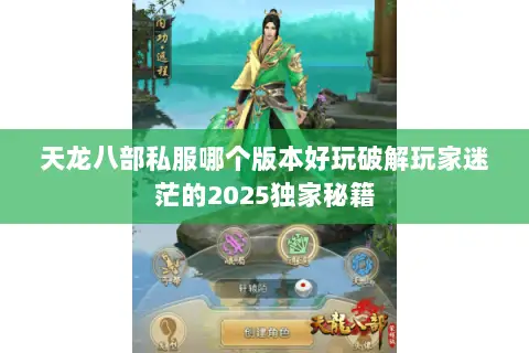 天龙八部私服哪个版本好玩破解玩家迷茫的2025独家秘籍 天龙八部私服哪个版本好玩破解玩家迷茫的2025独家秘籍