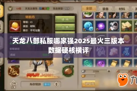 天龙八部私服哪家强2025最火三版本数据硬核横评