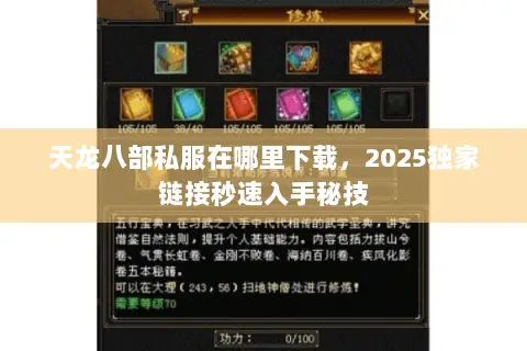 天龙八部私服在哪里下载，2025独家链接秒速入手秘技