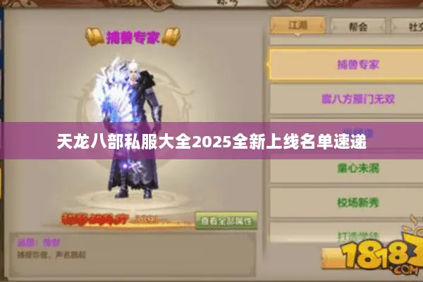 天龙八部私服大全2025全新上线名单速递 天龙八部私服大全2025全新上线名单速递