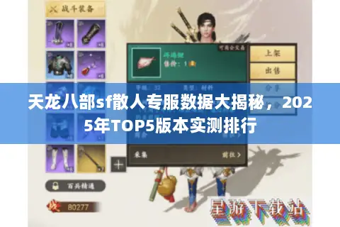 天龙八部sf散人专服数据大揭秘，2025年TOP5版本实测排行