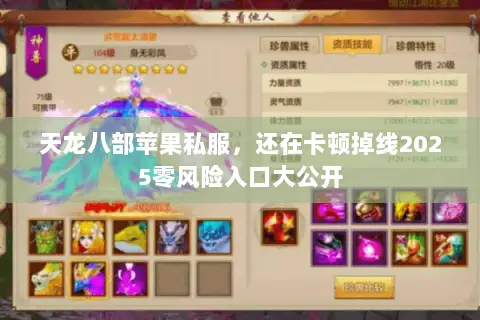 天龙八部苹果私服,还在卡顿掉线2025零风险入口大公开 天龙八部苹果私服,还在卡顿掉线2025零风险入口大公开