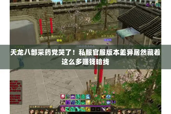 天龙八部采药党哭了!私服官服版本差异居然藏着这么多赚钱暗线 天龙八部采药党哭了!私服官服版本差异居然藏着这么多赚钱暗线