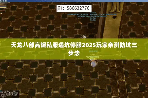 天龙八部高爆私服遇坑停服2025玩家亲测防坑三步法