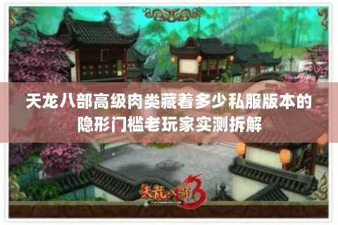 天龙八部高级肉类藏着多少私服版本的隐形门槛老玩家实测拆解 天龙八部高级肉类藏着多少私服版本的隐形门槛老玩家实测拆解