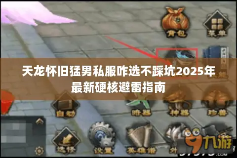 天龙怀旧猛男私服咋选不踩坑2025年最新硬核避雷指南 天龙怀旧猛男私服咋选不踩坑2025年最新硬核避雷指南