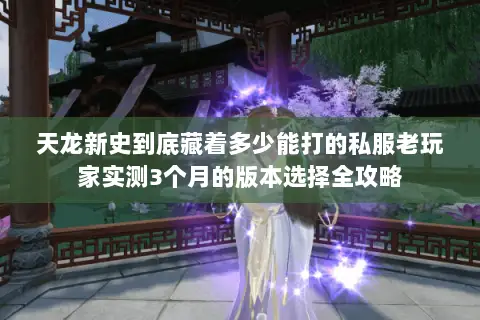 天龙新史到底藏着多少能打的私服老玩家实测3个月的版本选择全攻略 天龙新史到底藏着多少能打的私服老玩家实测3个月的版本选择全攻略