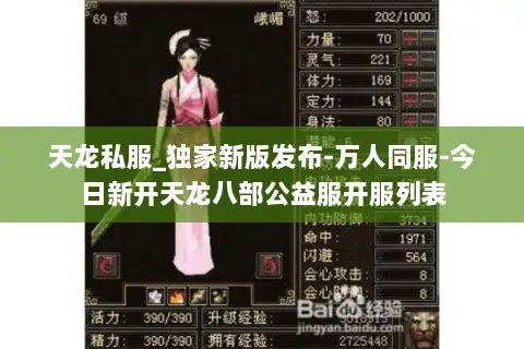 天龙私服_独家新版发布-万人同服-今日新开天龙八部公益服开服列表