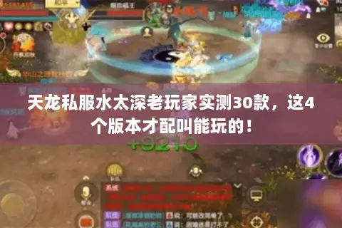天龙私服水太深老玩家实测30款,这4个版本才配叫能玩的! 天龙私服水太深老玩家实测30款,这4个版本才配叫能玩的!